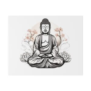 The Buddha Matte Canvas, Stretched, 0.75