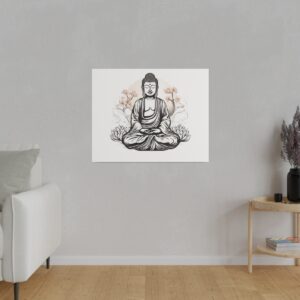 The Buddha Matte Canvas, Stretched, 0.75