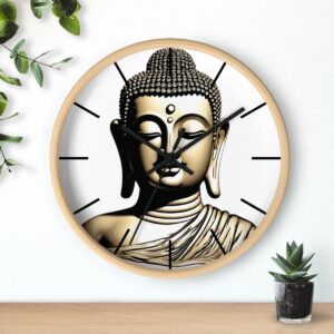 Buddha head Wall Clock