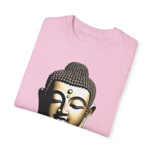 The Buddha 3D head statue Unisex Garment-Dyed T-shirt