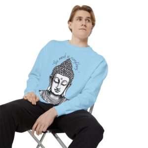 The mind is everything Unisex Garment-Dyed Sweatshirt