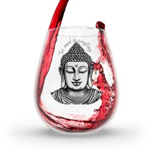 Mind is everything Stemless Wine Glass, 11.75oz