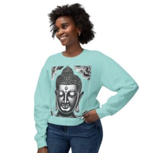 The Ironic Buddha Unisex Lightweight Crewneck Sweatshirt