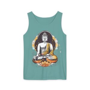 meditative chakras Unisex Garment-Dyed Tank Top