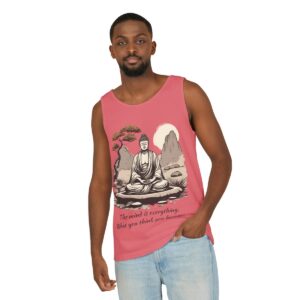 Zen garden rocks Unisex Garment-Dyed Tank Top