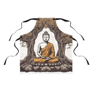 Buddha Meditating Apron (AOP)