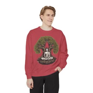 Buddha Bodhi Unisex Garment-Dyed Sweatshirt