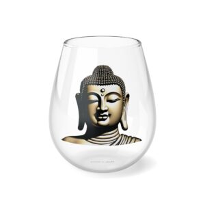 The Buddha 3D Stemless Wine Glass, 11.75oz