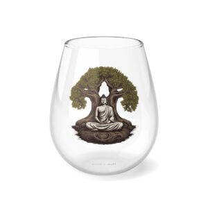 Buddha Bodhi Stemless Wine Glass, 11.75oz